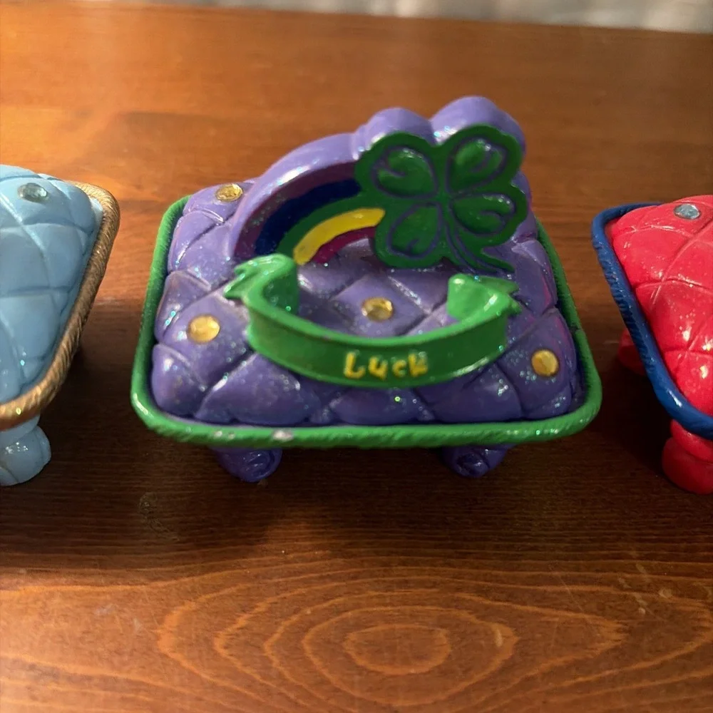 VINTAGE CLAIRES Y2K 2002 TRINKET BOXES‎ LOT OF 5